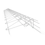 Asymmetrisches Eckprofil aus punktgeschweißtem, verzinktem Stahldraht in APA  Ausführung