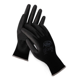 909 Alfa Malerhandschuhe schwarz