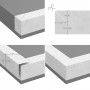 Technische Zeichnung zu Flüssigkunststoff Vlies