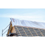 Gewebeplane Wetterschutzplane für Dachdecker Holzbau