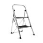 Robuster, rutschfester Aluminium-Klapptritt - 2-stufig