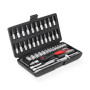 46-tlg. ¼ Steckschlüssel-Satz in einer stabilen Kunststoff-Box