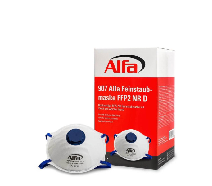907 Alfa Feinstaubmaske FFP2 NR D
