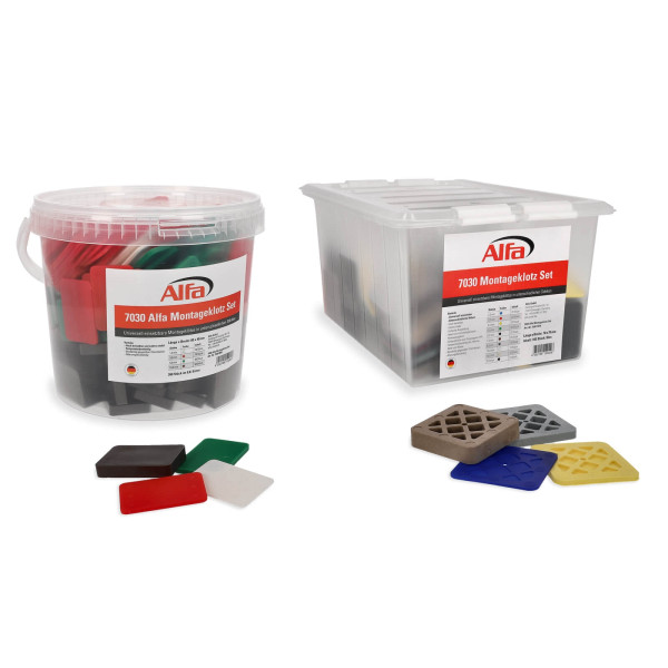 7030 Alfa Montageklotz Set