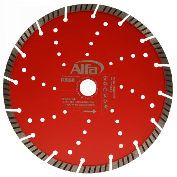 693 Alfa Diamant-Trennscheibe Bau UNI